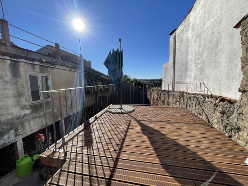 Custom made steel railing.